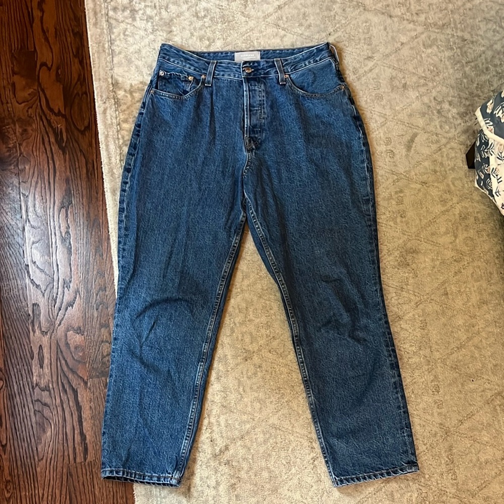 Everlane button fly curvy 90’s cheeky straight leg jeans